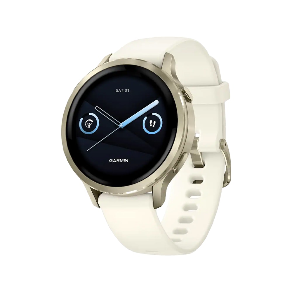Garmin Venu 4 41mm Beige w/Lunar Gold + Bone Advanced Health and Fitness Smartwatch 010-03013-00