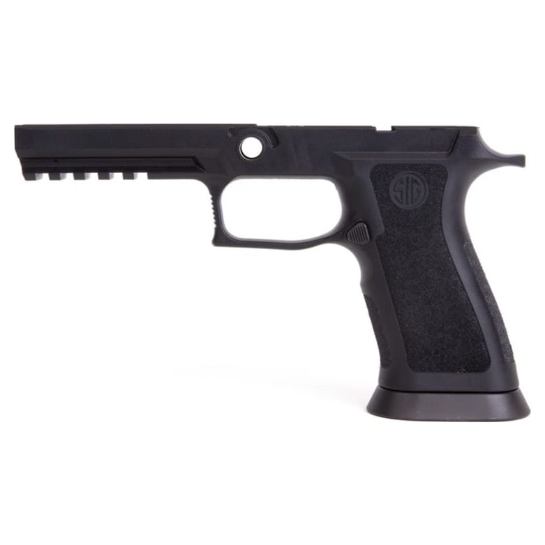 Sig Sauer P320 X5 9/40/357 Full Size Medium Grip Weight Funnel Black Pistol Grip Module Assembly GRIP-X5-F-943-M-BLK - Main Image