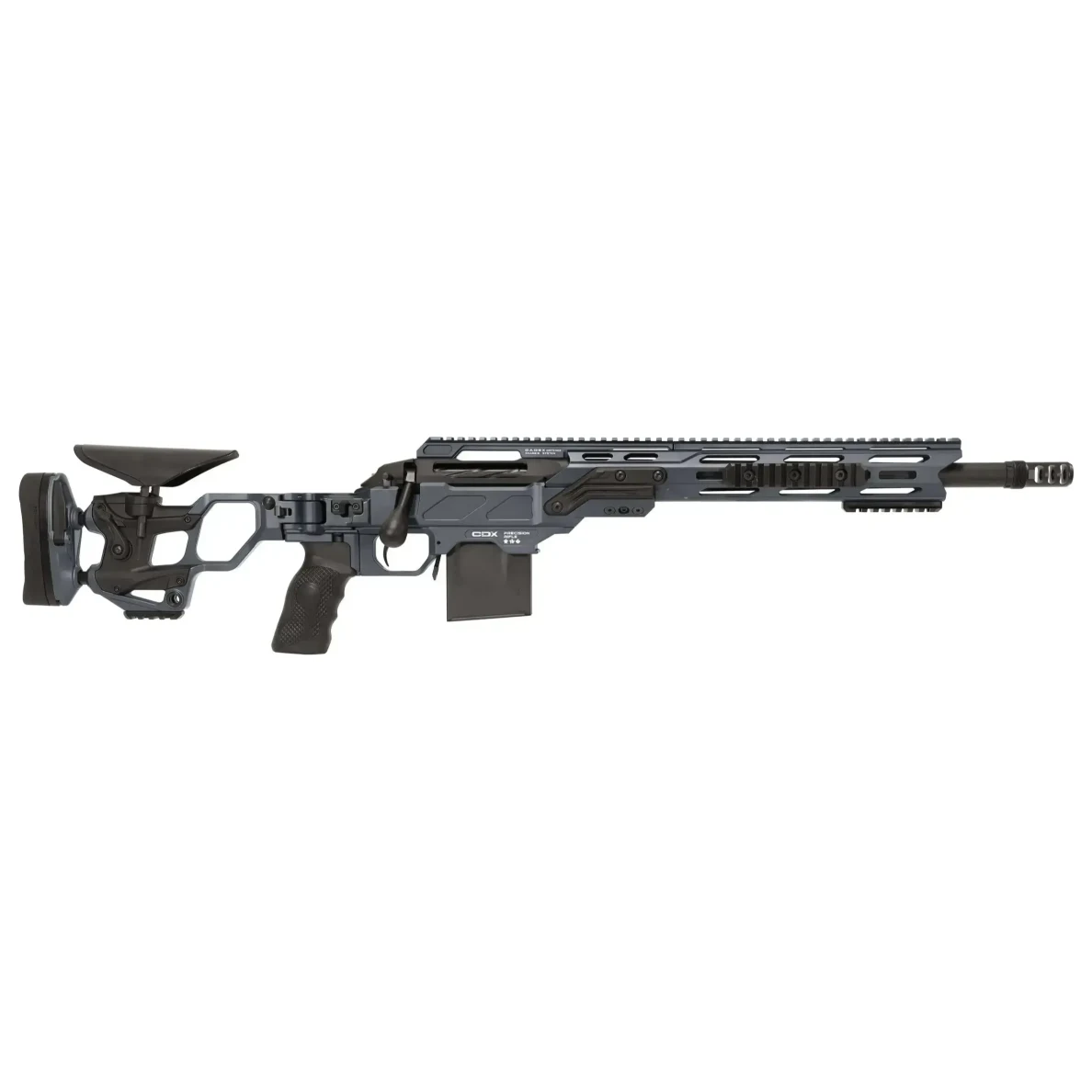 Cadex Defense CDX-SS SEVEN S.T.A.R.S. COVERT 6.5CM 16.5" 1:8" Bbl Hybrid Grey/Black Rifle CDXSS-COV-6.5-165-CP20-A2B1N-HGB