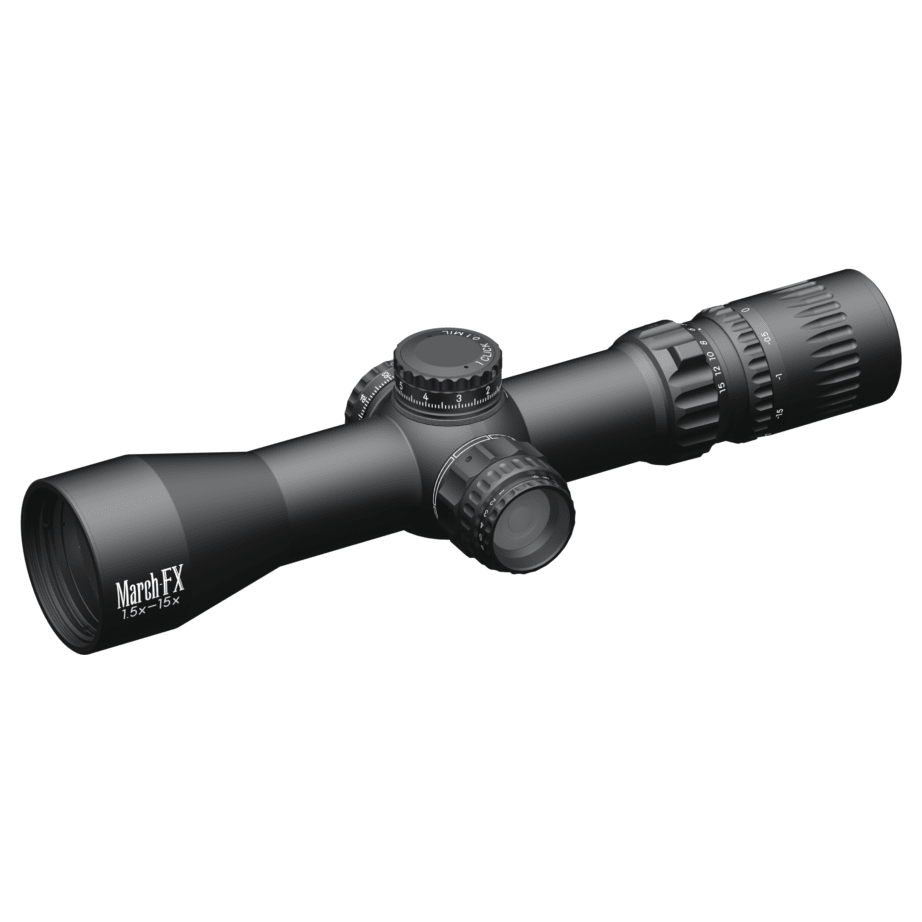 March FX 1.5-15x42mm FFP FML-4 Reticle 0.1MIL 6Level Illum Riflescope D15V42FIMLN-FML-4