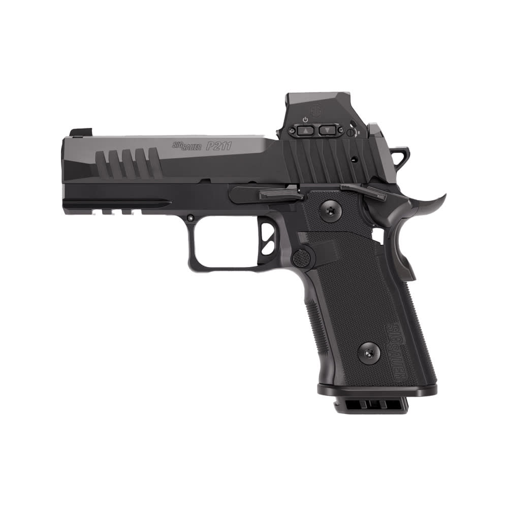 Sig Sauer P211 GT4 9mm 4.2" Bbl Blk SAO X-Ray 3 Romeo X Pro Sig-Loc Alloy Grip Pistol w/(2) 21rd (1) 17rd Steel Mags 211CA-9-GT4-RXSL