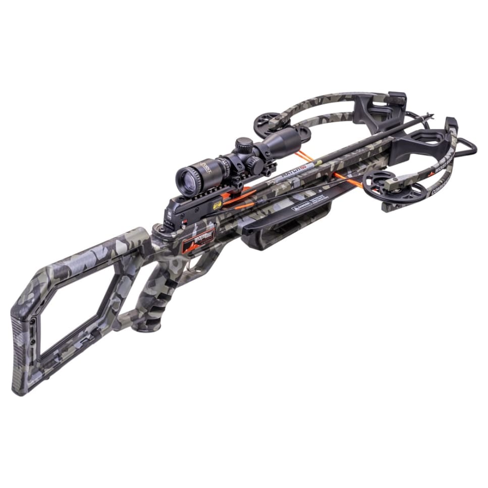 Wicked Ridge Commander M1 Peak Camo Crossbow w/Rope Sled & Multi-Line Scope WR24003-9534 - Light Marks, Damaged Box USED7760