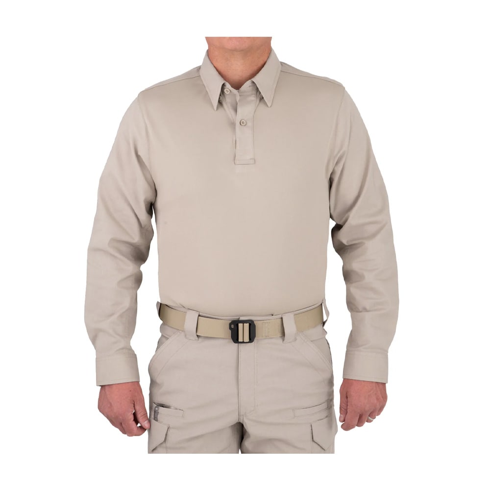 First Tactical Men's V2 Pro Performance Long Sleeve Shirt Silver Tan 111015-065 - Main Image