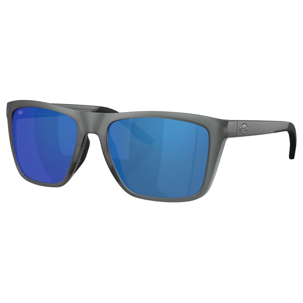 Costa Mainsail XL Men's Size 59 Injected Frame Matte Gray Smoke w/Blue Mirror 580P Lenses 06S9131-91310659