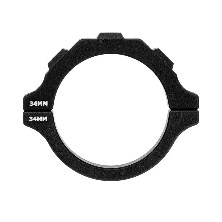 MDT 34mm Scope Tube Mounts with Adjustable V-Mount, Black 108710-BLK - Main Image