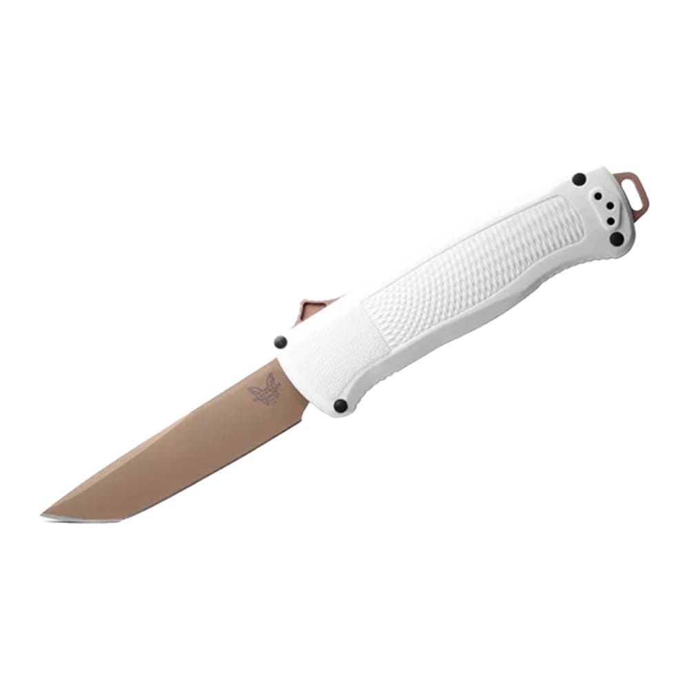 Benchmade Shootout Out-the-Front Auto Cool Gray Grivory Tanto Knife 5370FE-02