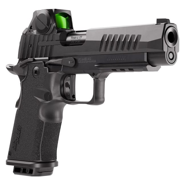 Sig Sauer P211 Full Size 9mm 5" Bull Bbl Black Handgun w/ Romeo-X SIG-LOC Optic, Ambi Controls, 1x17rd & 2x21rd Magazines 211F-9-BXR3-RXSL - Main Image