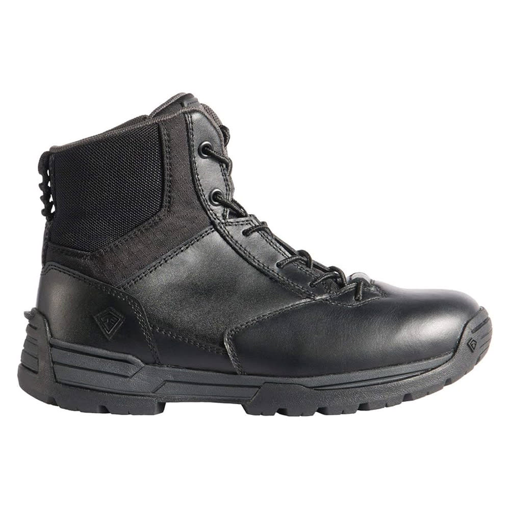First Tactical Women's 6" Duty Safety Toe Side-Zip Black Boots 166924-019 - Main Image