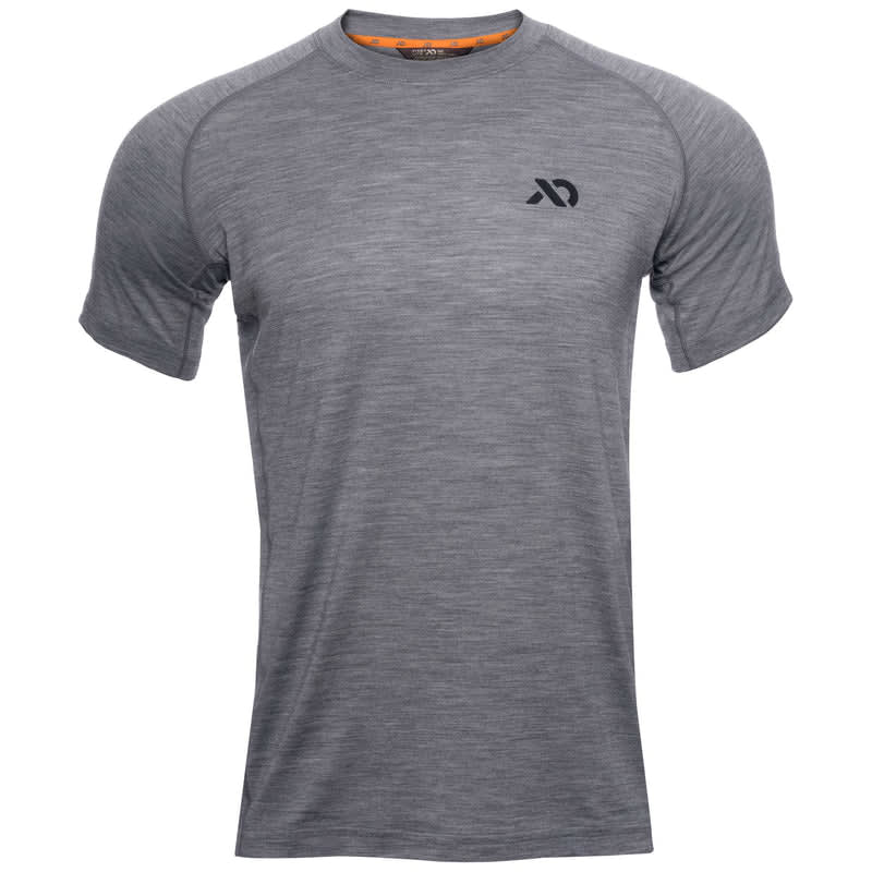 First Lite Men's Wick Short Sleeve Crew Heather Grey XL MTWSCHGXL