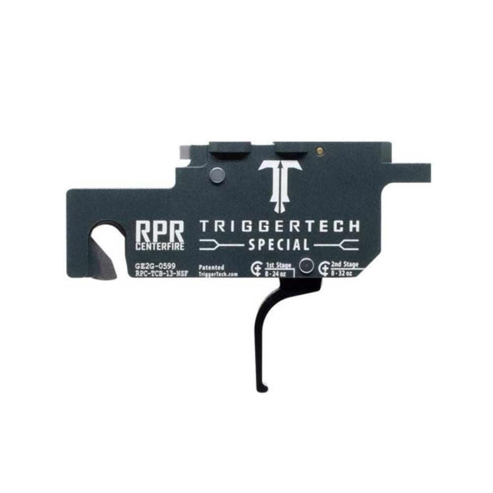TriggerTech Ruger Precision Rifle Centerfire Gen 1-3 Two-Stage, Straight Flat, 1.0-3.5 lbs Adjustable Charcoal Special Rifle Trigger RPR-TCB-13-NSF