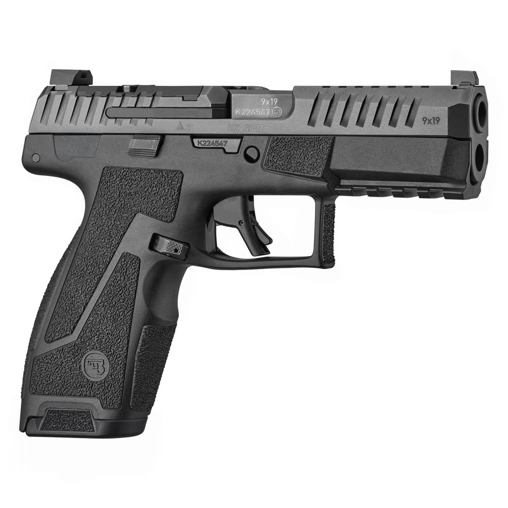 CZ Duty 4.0F 9mm 4" Bbl OR H3 Night Sights Ambi Slide Stop/Mag Catch Poly Frame & Grip Black Pistol w/(2) 10rd Mags 05081 - Main Image