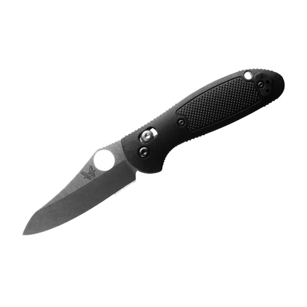 Benchmade Pardue Mini Griptilian AXIS Sheepsfoot Hole Black Grivory Knife 555-S30V