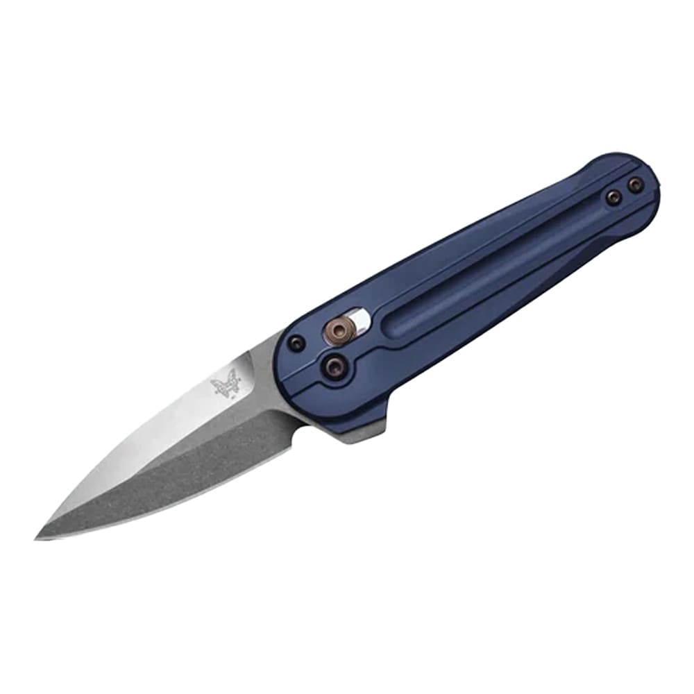 Benchmade Lowden AXIS Flipper Spear-Point Crater Blue Aluminum Knife 491