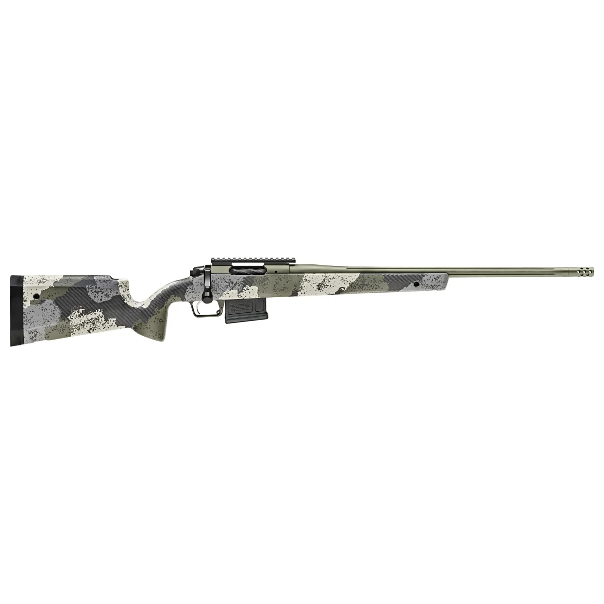 Springfield Armory Model 2020 Waypoint 6.5 Creedmoor 22" Bbl Evergreen Rifle w/ Carbon Fiber Stock, Pc Rail, 1x5rd AICS Mag BAW92265CMG - Main Image