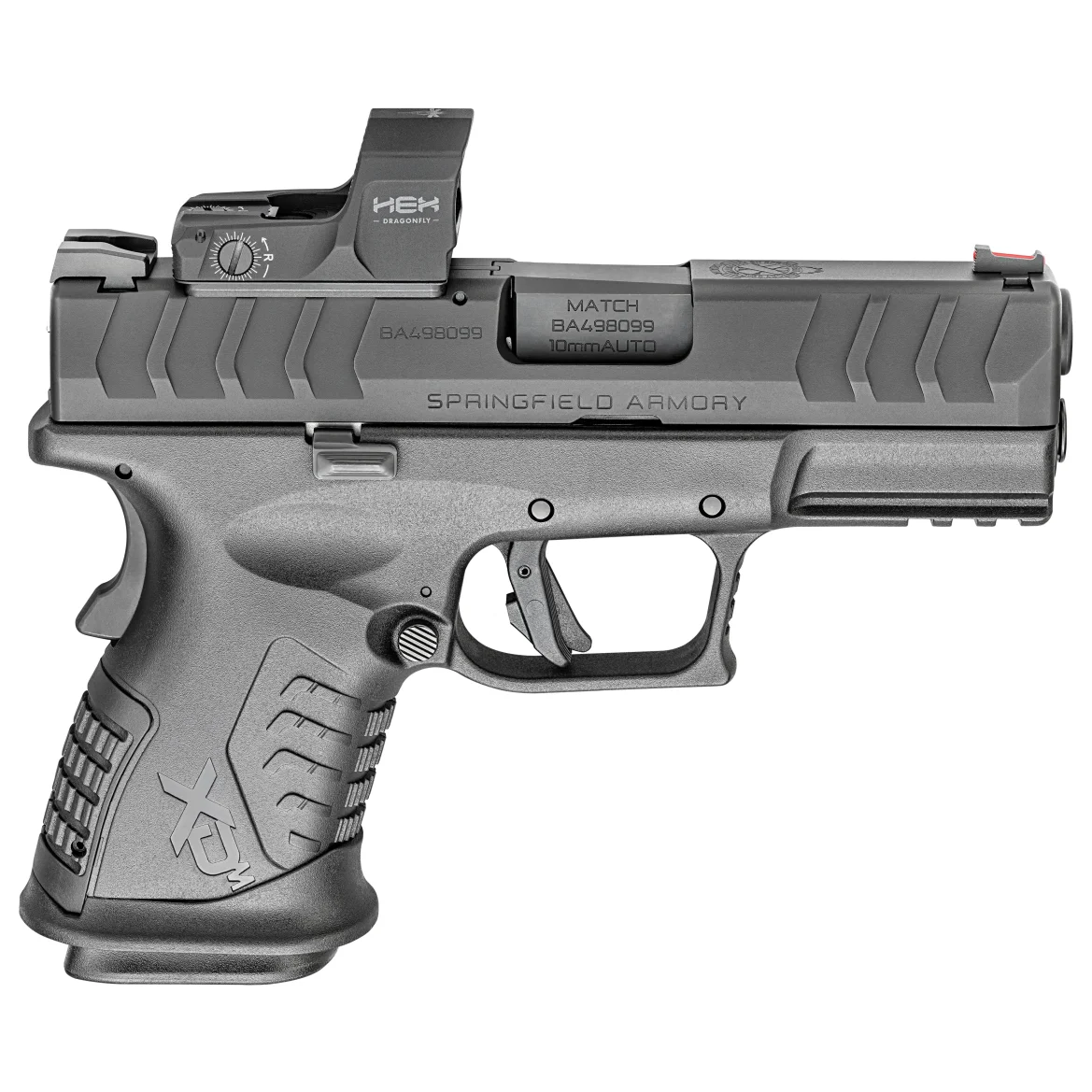 Springfield Armory XD(M) Elite 10mm 3.8" Bbl Black Optic Ready Handgun w/ Fiber Optic Sights, TacRack RS, 2x11rd Mags XDME93810CBHCOSP - Main Image