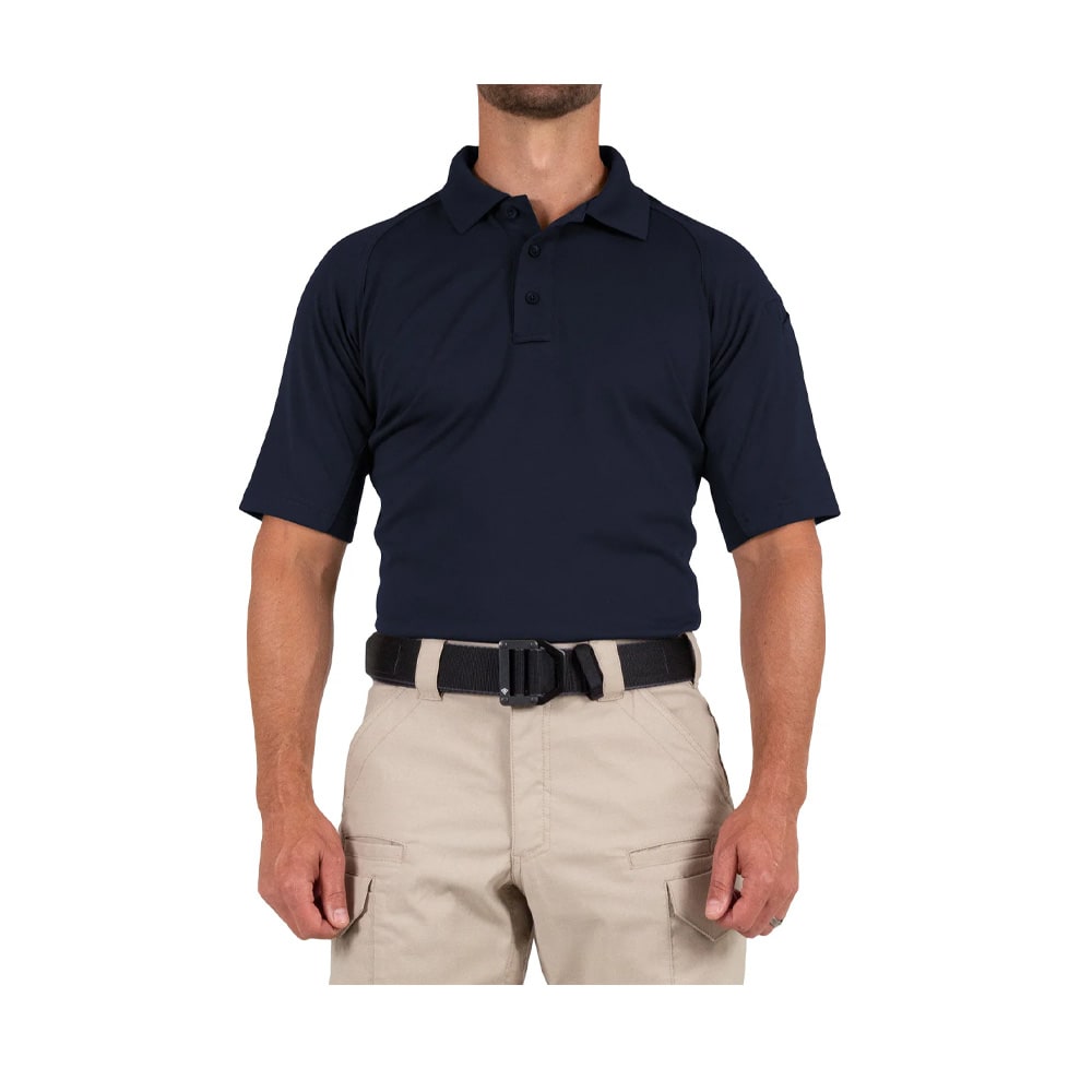 First Tactical Men's Performance Short Sleeve Polo Midnight Navy 112509-729 - Main Image