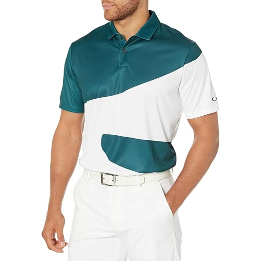 Oakley Men's Oil Blue L Golf Oakley Reduct Wave Polo FOA404357-6LA-L - Main Image
