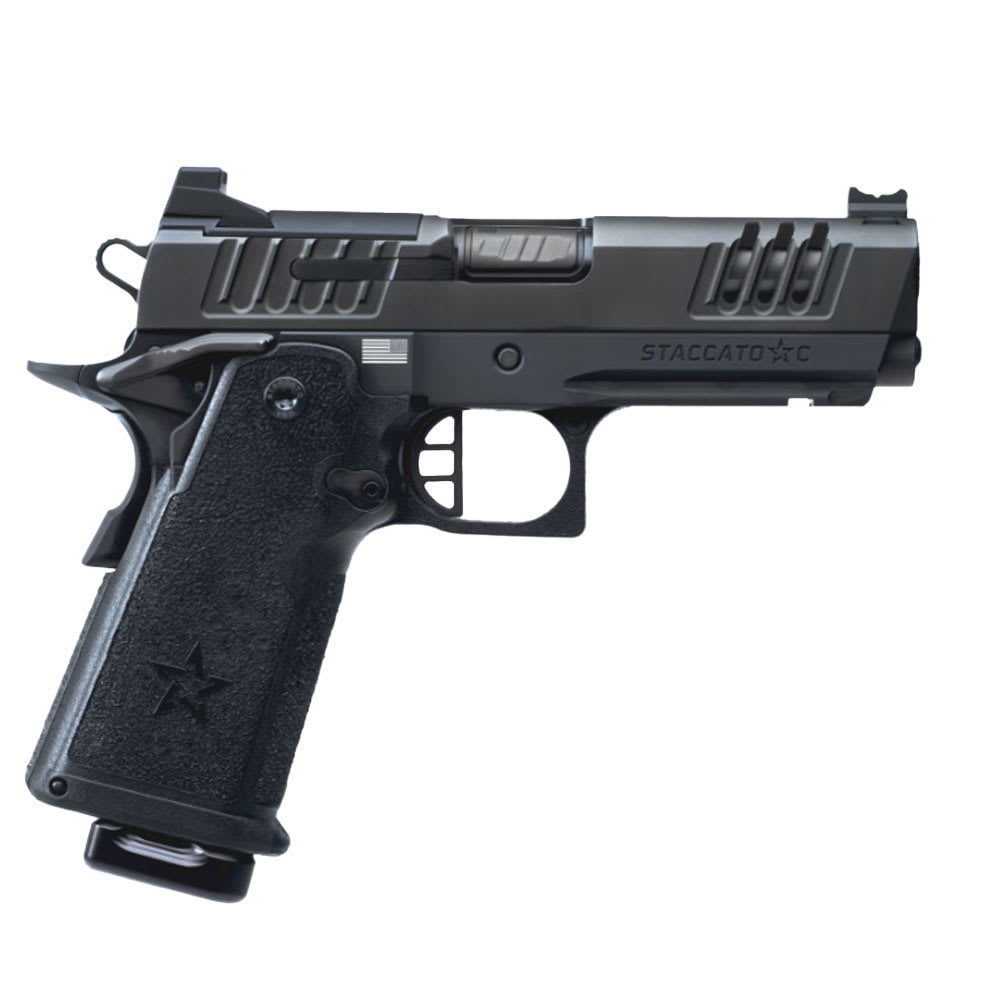 Staccato C Carry + Duty V3 C Optic Ready Stainless Threaded Barrel (Flat Trig) DLC/SS TB Frm/Fnsh 15-1501-000212