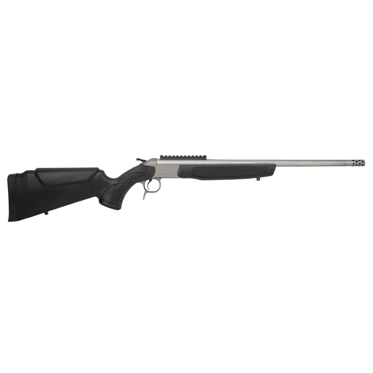 CVA Centerfire Scout SS TD .243 Win 20" 1:10" 5/8x24 Bbl Stainless Steel/Black Rifle w/Omni Brake & 0 MOA Pic Rail CR4435S