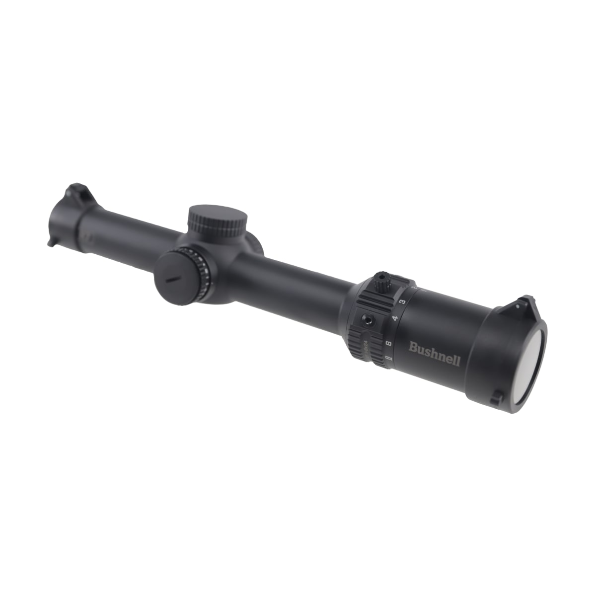 Bushnell 1-8x Magnification 24mm Lens R7 ED Black Riflescope SFP MOA Fiber Dot Illuminated Reticle EXO Protective Barrier R7-1824A2 - Main Image