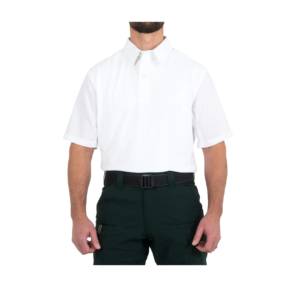 First Tactical Men's V2 Pro Performance Short Sleeve Shirt White 112012-010 - Main Image