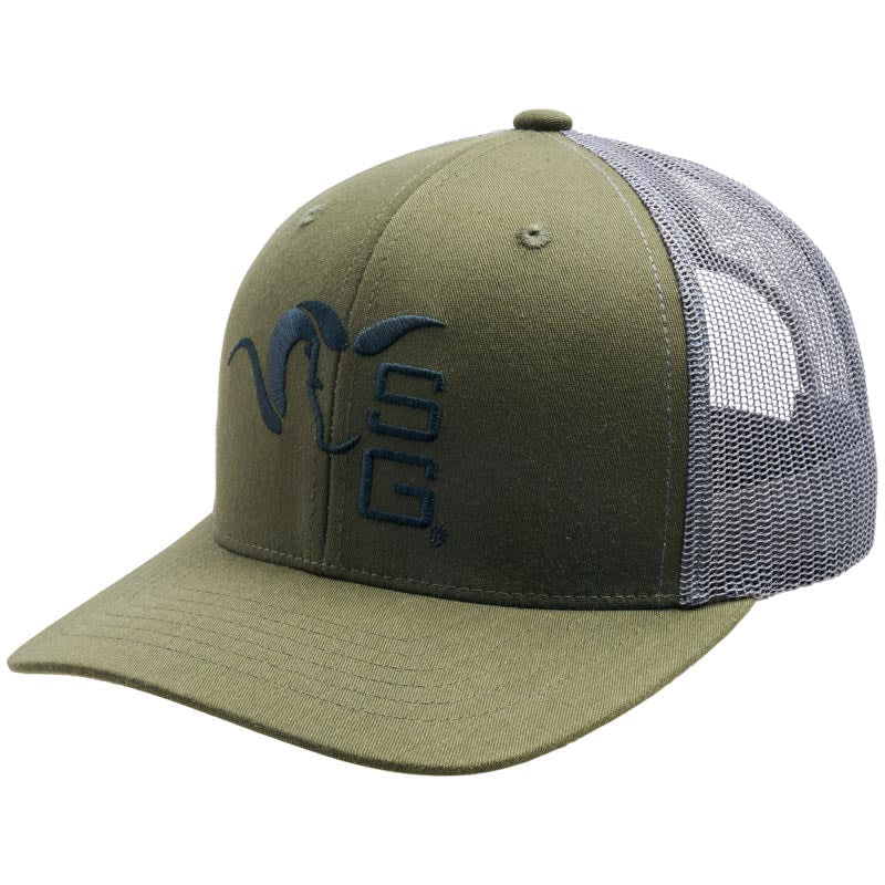 Stone Glacier SG Centered Ram Trucker Army Green One Size Fits Most 60096-AG-OSFM