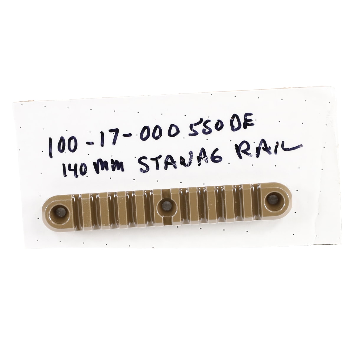 Accuracy International 80mm/3.15" Darth Earth Accessory Rail (AXSR M-LOK Rail Only, No Fixings) 100-17-000550DE - Main Image