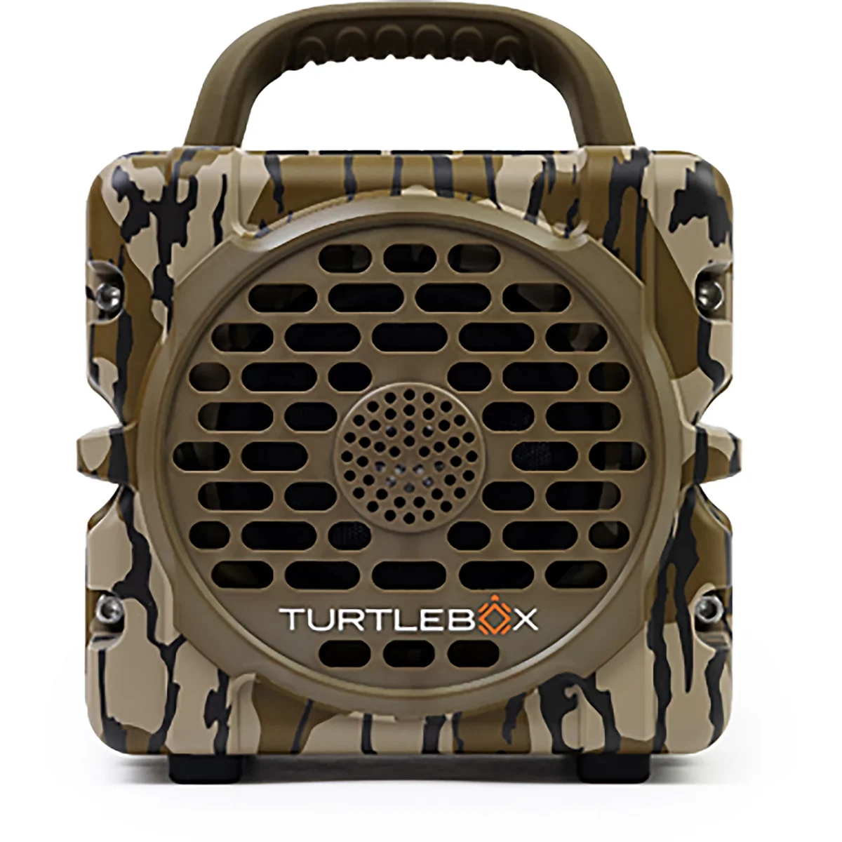 Turtlebox Cub Outdoor Bluetooth Speaker Mossy Oak Bottomland w/ Party & TWS Mode, Crush/Dust Proof, 14hr Battery TB-CUB-G1-MO BTTM-1 - Main Image