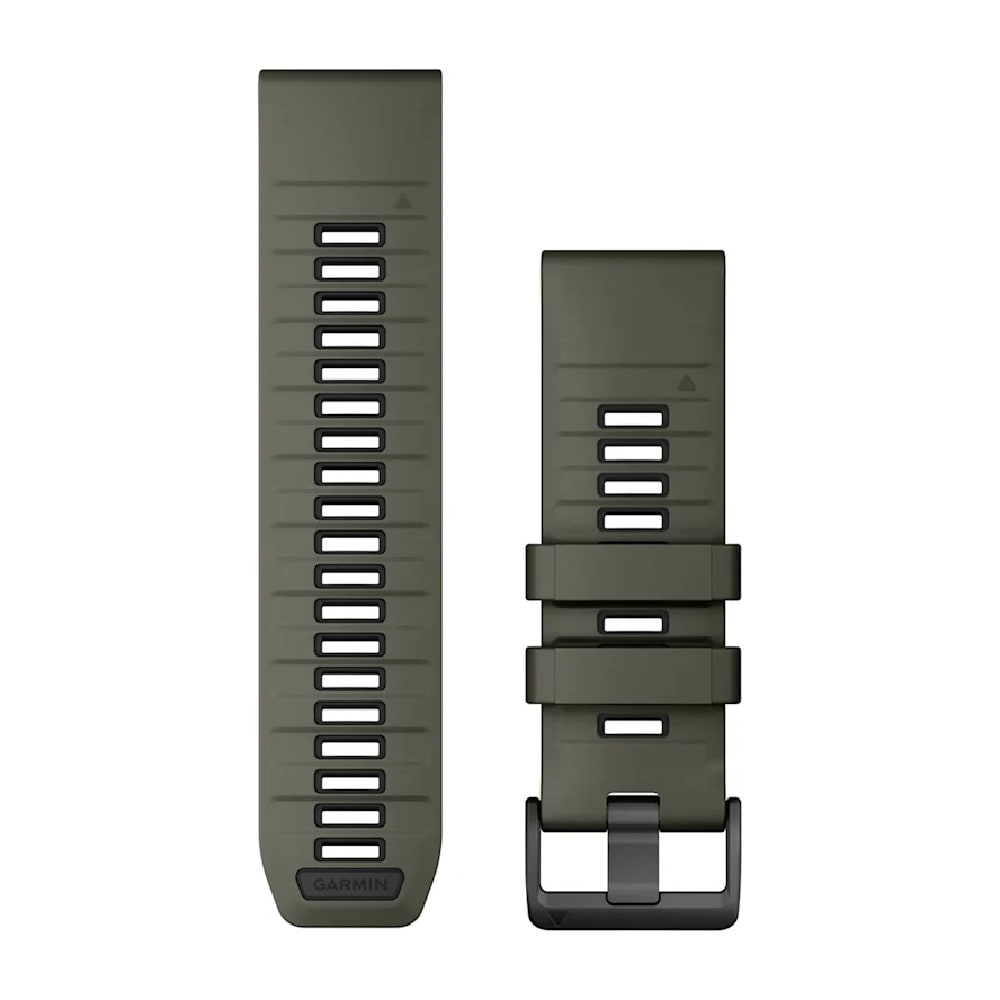 Garmin QUICKFIT 26 Olive Drab/Black Silicone Watch Band 010-13393-12