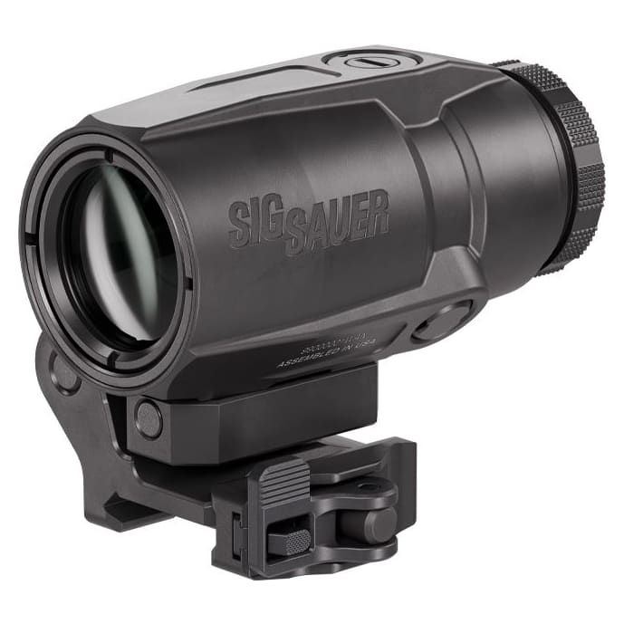 Sig Sauer JULIET5T-AMR 5x24mm Compact Magnifier w/ Flip to Side Mount, Auto-Modified Reticle System, IPX8 Waterproof, Aluminum Housing, Black SOJ5MT01 - Main Image
