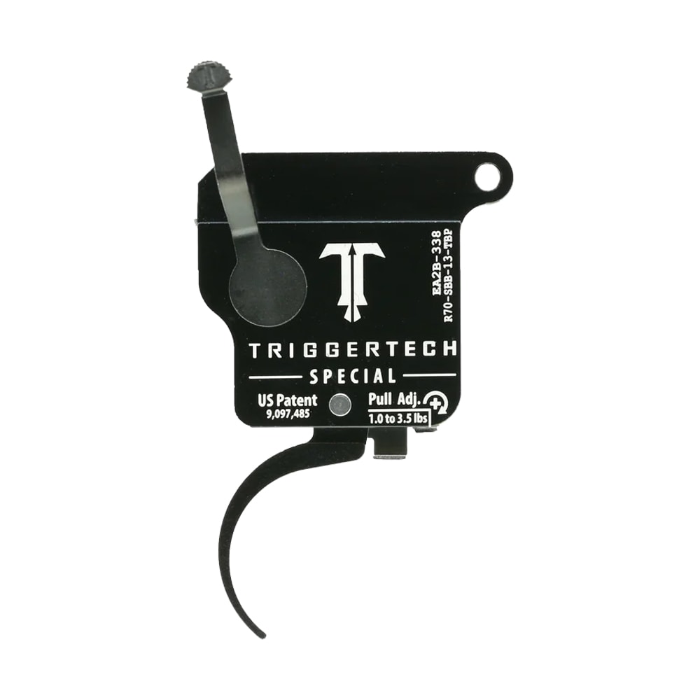 TriggerTech Special Trigger for Tikka T3, T3x, & T1x 1.0-3.5lbs Adj Pull Weight Pro-Curve Lever RH BLK ZCT, CLKR, TKR Technology TI0-SBB-13-TNP