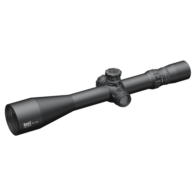 March X "High Master" 10-60x56mm SFP MTR-4 Reticle 1/8MOA 6Level Illum Riflescope w/Middle Wheel D60HV56TI-MTR-4