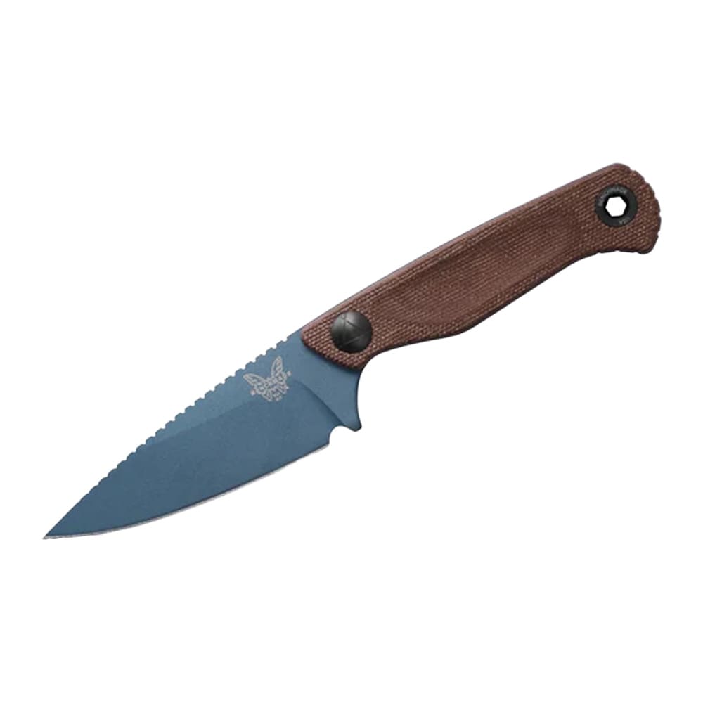 Benchmade Dacian Fixed Blade Spear-Point Brown Canvas Micarta Knife 203BT-03