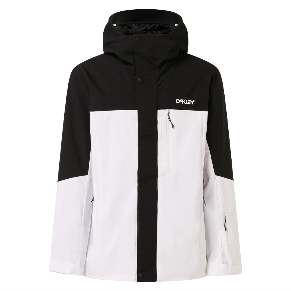 Oakley Men's White/Black XL Snow TNP TBT Shell Jacket FOA404736-104-XL - Main Image