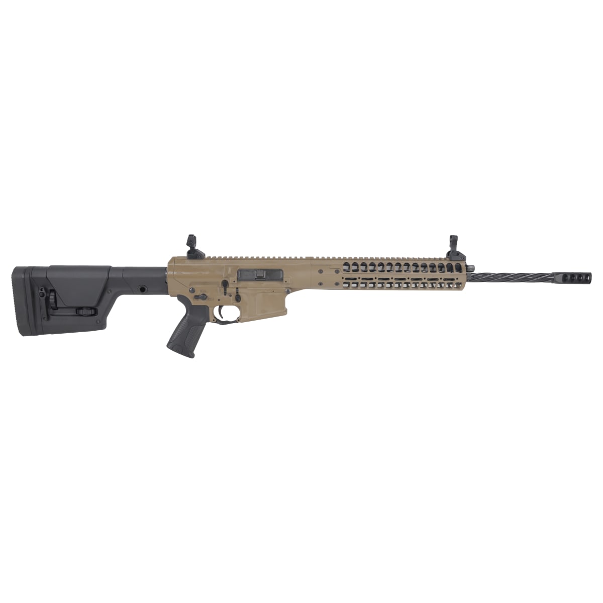 LWRC REPR MKII 6.5 Creedmoor 20" 1:8" 5/8x24 Spiral Fluted Bbl FDE Side Charge Rifle REPRMKIIR6.5CKF20SC