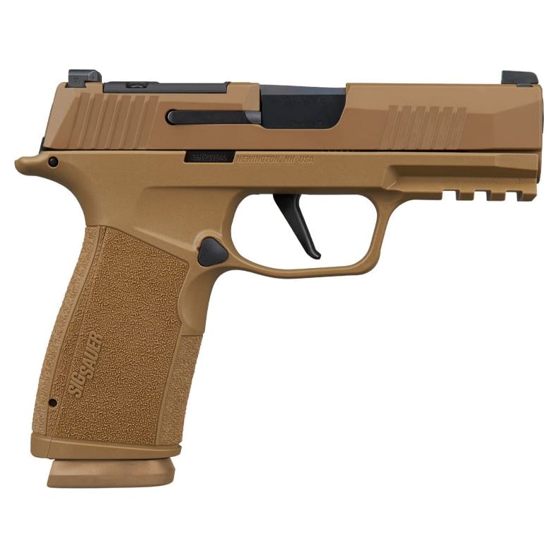 Sig Sauer P365 9mm 3.7" Bbl Striker X-Ray 3 Optic Ready Polymer Grip Coyote Pistol w/(2) 17rd Steel Mags 365XCA-9-CXR3 - Main Image