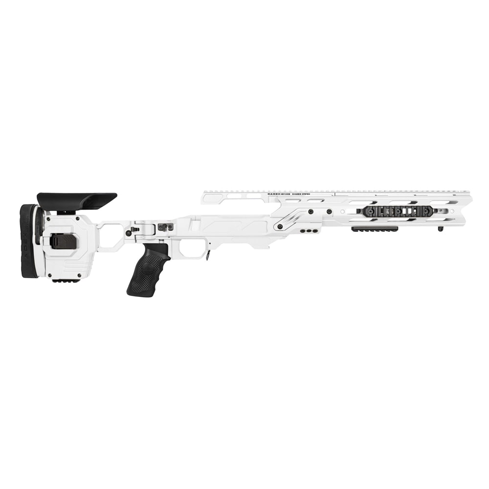Cadex Defense Dual Strike Stormtrooper White Rem 700 LA 20 MOA SSSF Mag Type 3.850" CIP Folding Chassis STKDL-REM-RH-LA-R208E-WHT