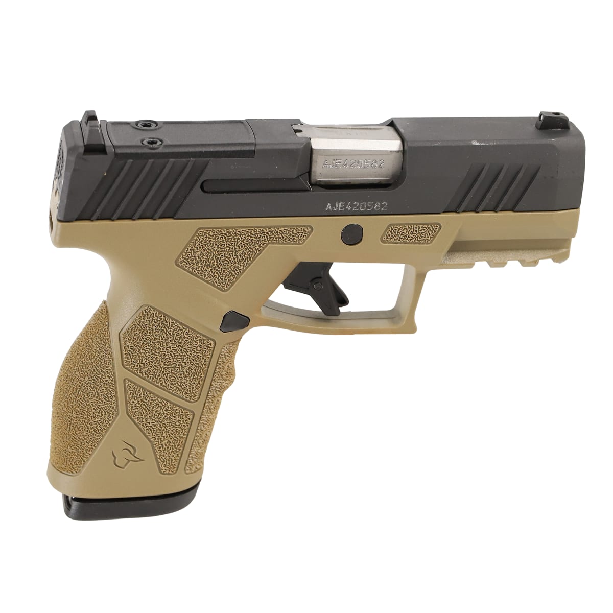 Taurus GX2 TORO 9mm 3.38" Bbl Fixed Front Adj Rear Sights Striker SAO Poly Grip MIL-STD-1913 Rail FDE/Black Pistol w/(1) 13rd Mag 1-GX2P931F - Main Image