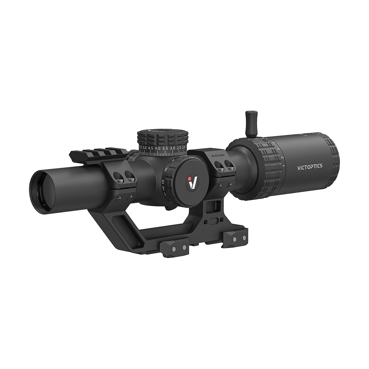Vector Optics S10 1-10x25 SFP Illuminated Riflescope Kit w/30mm 1-Piece 1.93" Mount, VS10-1 MIL Reticle, Honeycomb Shade, Extra Ring-Cap OPSL137 - Main Image