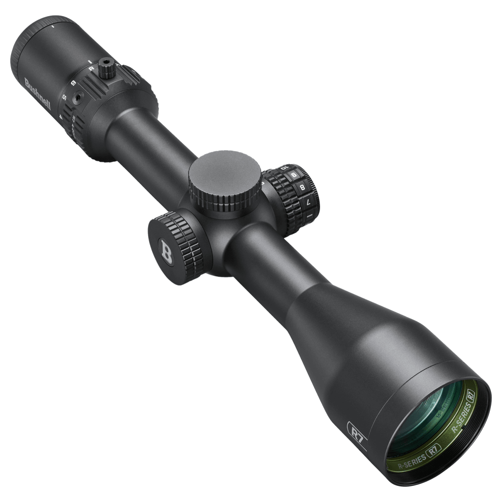 Bushnell 4-20x Magnification 50mm Lens R7 ED Black Riflescope SFP MOA Fiber Dot w/ Holdover Illuminated Reticle EXO Protective Barrier R7-42050A2 - Main Image