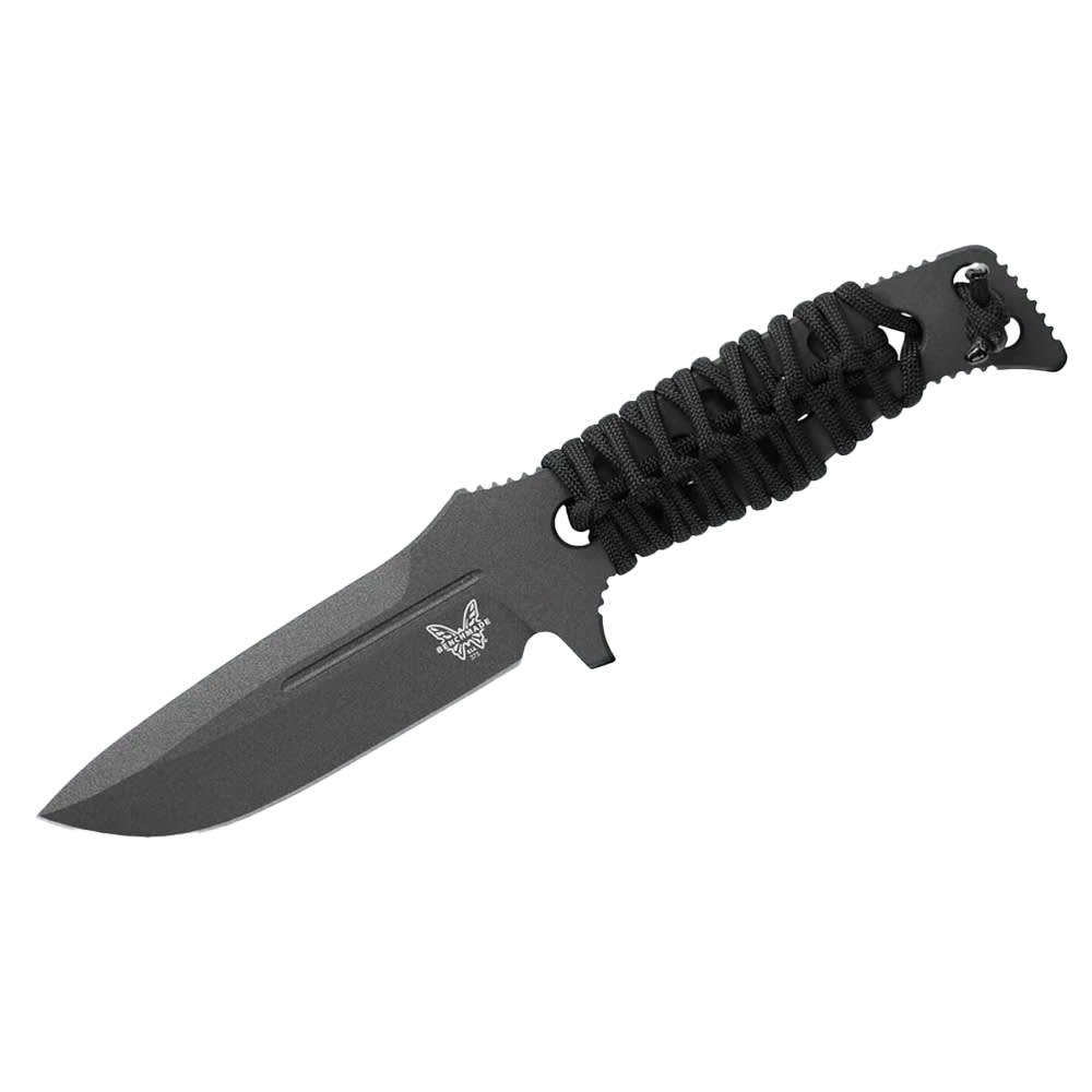 Benchmade Fixed Adamas Magnacut 63-65HRC Drop-point 4.2" Knife w/Black Handle 375BK-02 - Main Image