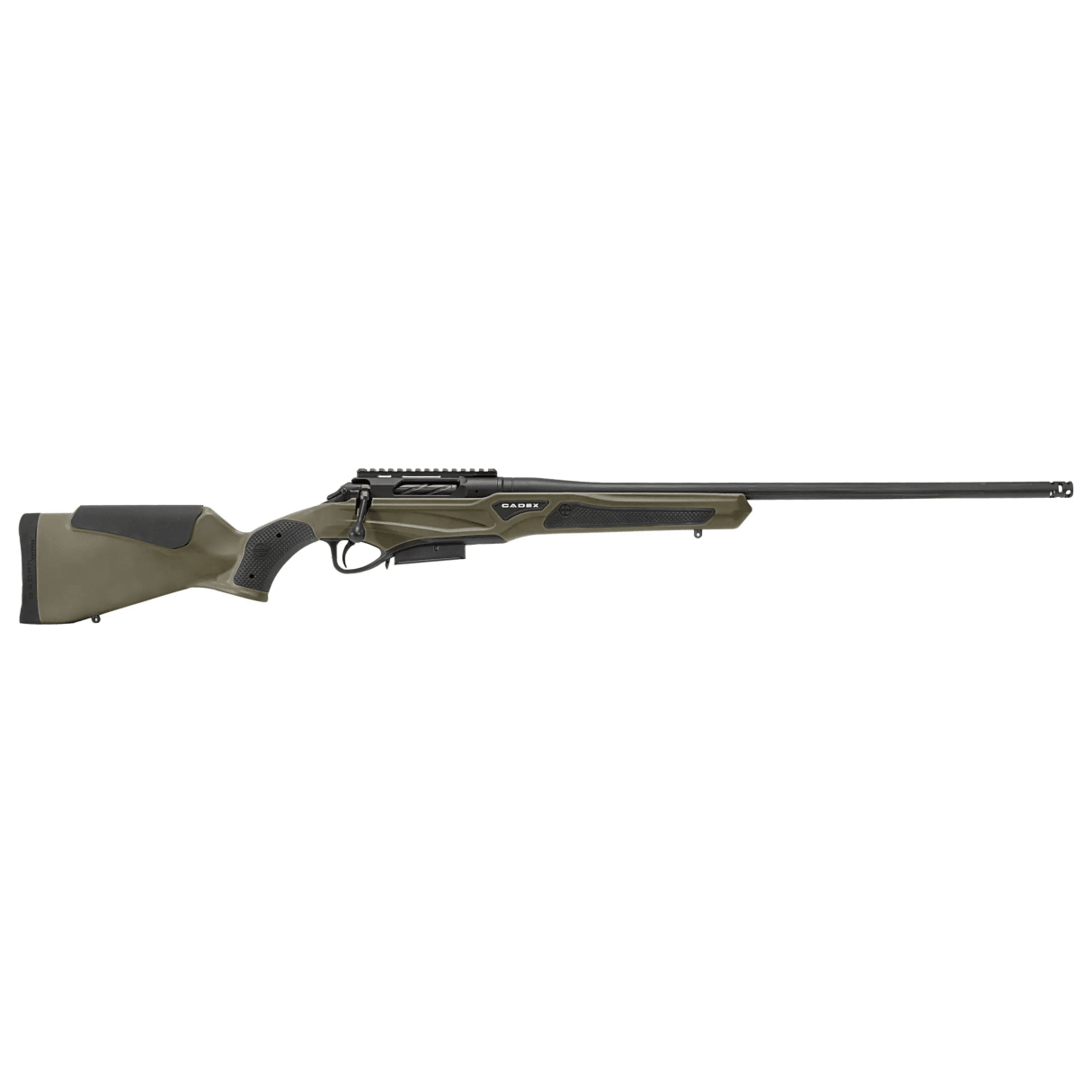 Cadex Defense CDX-R7 SPTR SA .308 Win 20" 1:10" Sporter Bbl Hybrid OD Green/Black Rifle w/Hunting-Style MB CDXR7-SPTR-308-20-DI00-D4E1N-HOD