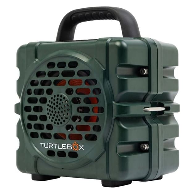 Turtlebox CUB Outdoor Bluetooth Speaker with 2-Unit Pairing & Party Mode, Steel Tie-Downs, 8.6"x7.2"x5.8", 5.3lbs, Green TB-CUB-G1-OGGRN-1 - Main Image