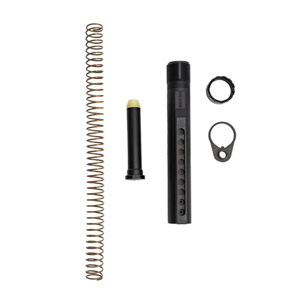 Sons of Liberty Gun Works Intermediate 10-Pos Maritime Buffer Tube Kit with 5.6 oz Buffer, Power Spring, QD End Plate, & Castle Nut SOLGW-INT10POS-KIT - Main Image