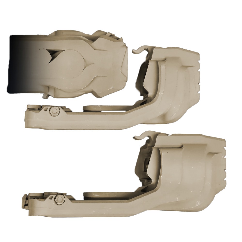 Strategic Sciences 5.56 NATO 1/2x28 Multi-Functional Muzzle Device Kit w/Regular & Ext. Suppressor Devices, 0.7" OTB, FDE MFMD-5.56-0.7-KIT-1/2X28-FDE - Main Image