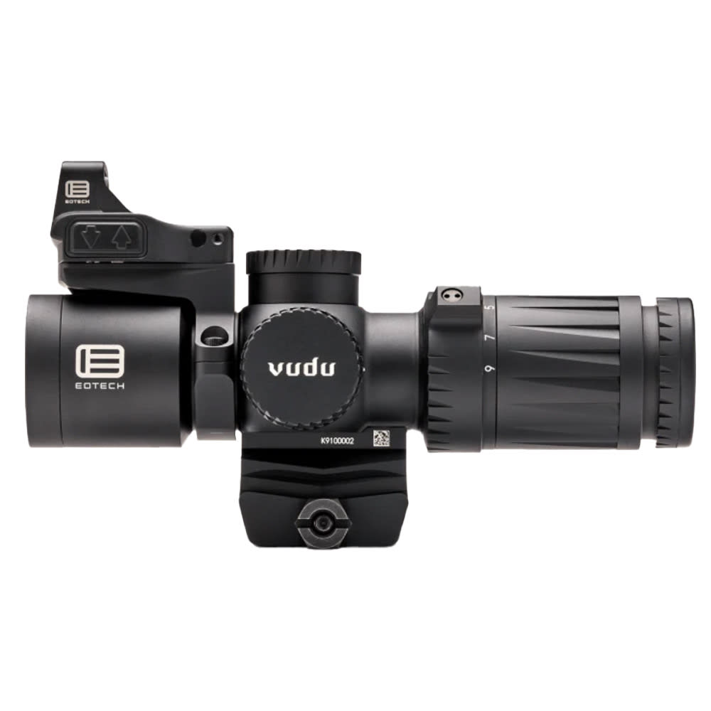 EOTech Vudu 3-9 SFP Ultra Short MD6 Reticle (MOA) Second Focal Plane Integrated Mount Precision Rifle Scope w/EFLX Sight VDU3-9PKG3