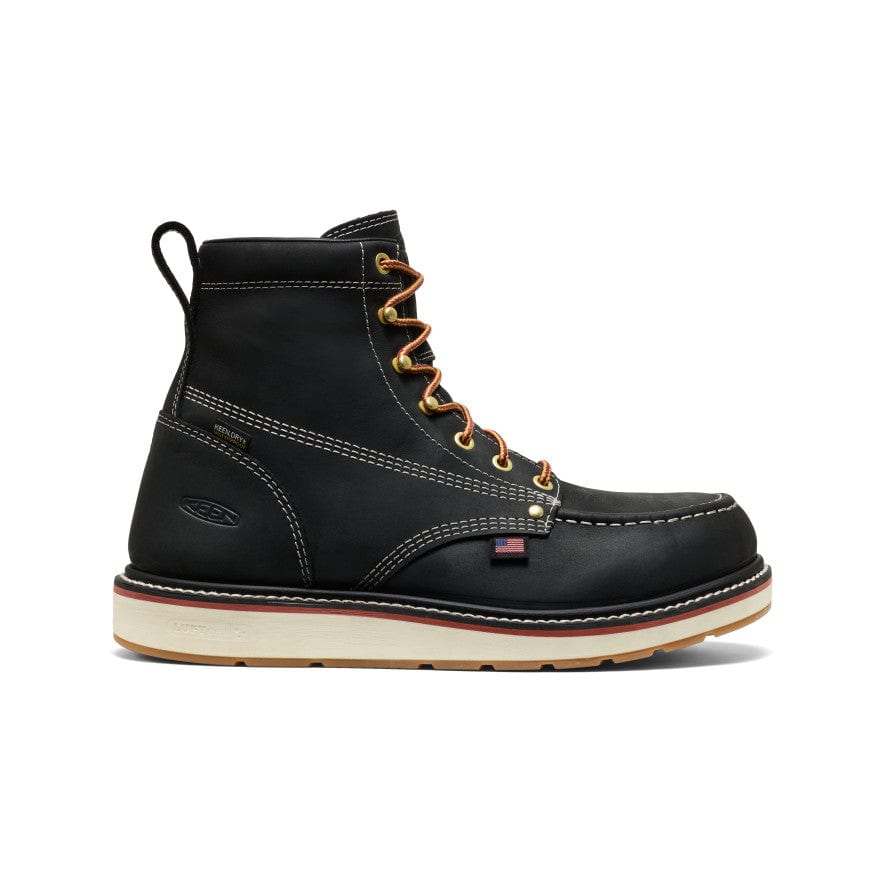 Keen American Built Liberty 6" WP Men's Black/Gum 7.5 D 1031457-7.5D