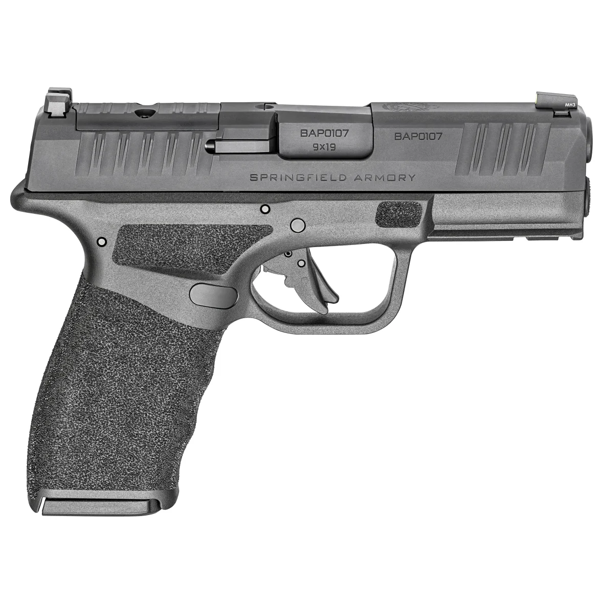 Springfield Armory Hellcat Pro 9mm 3.8" Bbl Black Optic Ready Handgun w/ Tritium Sights. 1x15rd & 1x17rd Mags HCP9379BOSP - Main Image