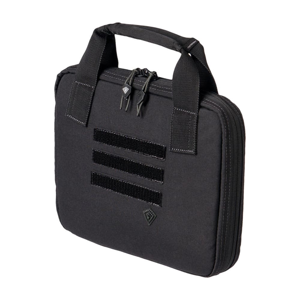 First Tactical Black 500D Nylon 11x8" Pistol Sleeve w/ YKK Zippers and Hook&Loop Mounts 180010-019-1SZ - Main Image