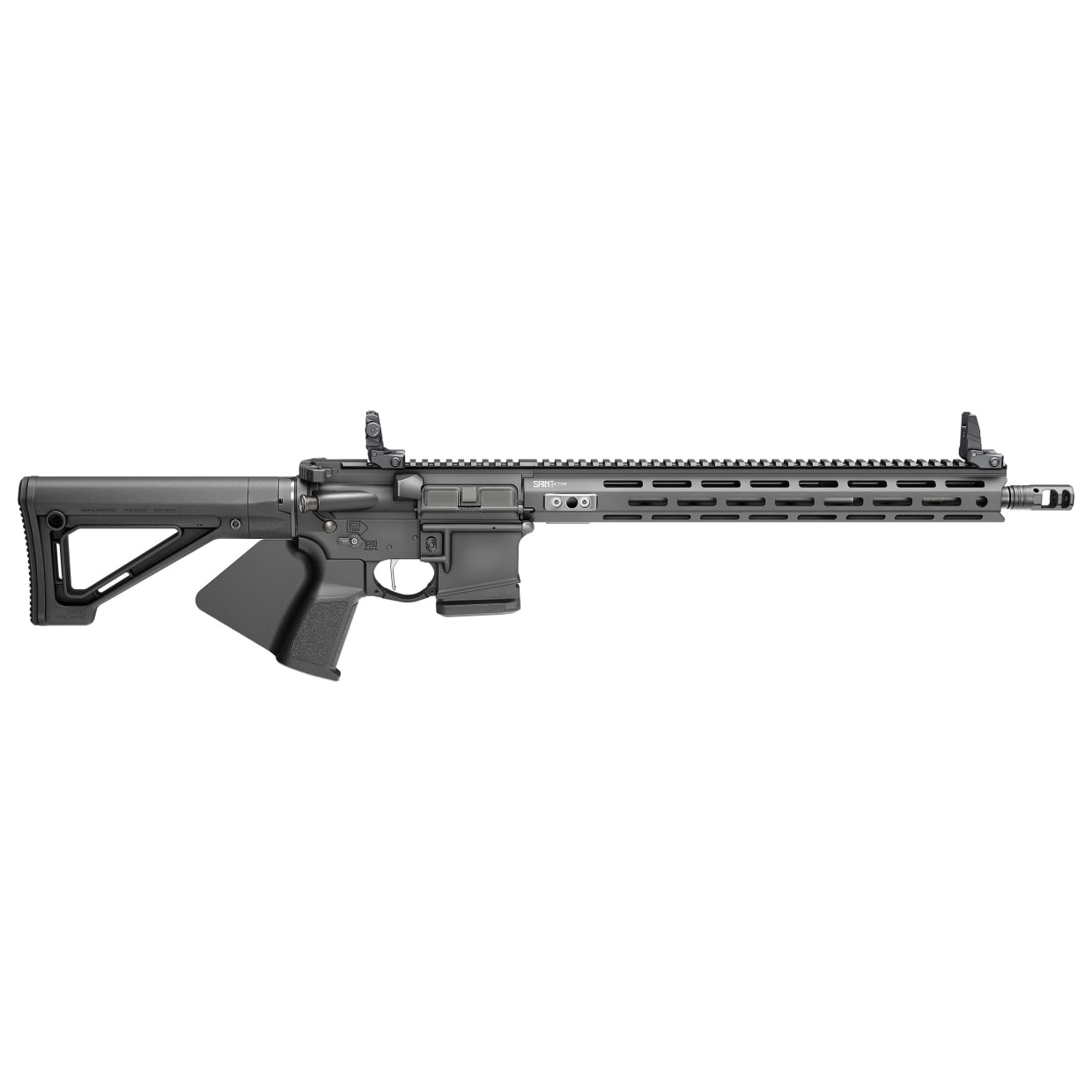 Springfield Armory Saint Victor 5.56 NATO 16" Bbl Black CA Compliant Rifle w/ Flip-up Sights, B5 Stock, 1x10rd Mags STV916556BCA-V2 - Main Image